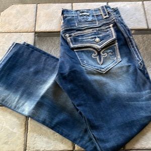 Men Rock Revival 36 Long Worn Once